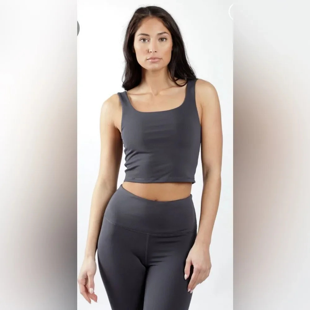 90 degree Grey sports bra L
